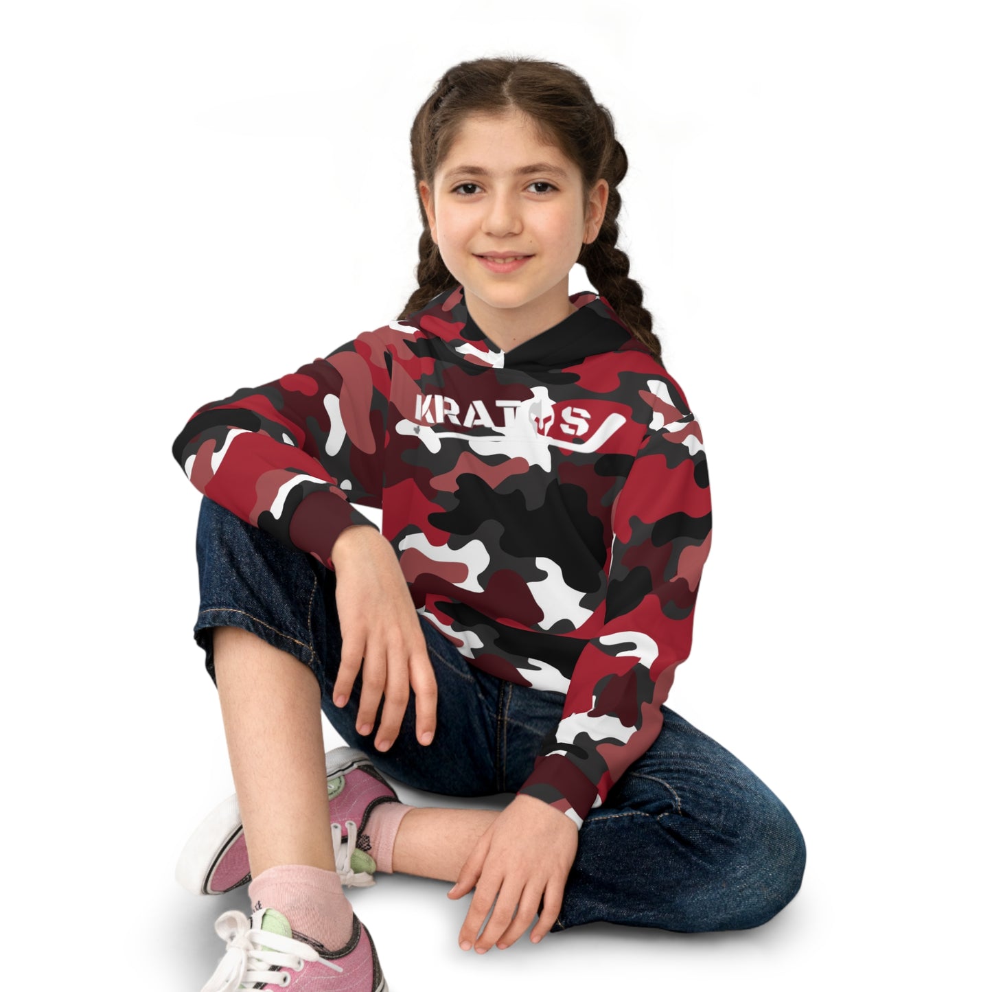 Kratos Hockey™ Children's Hoodie - Red Camo