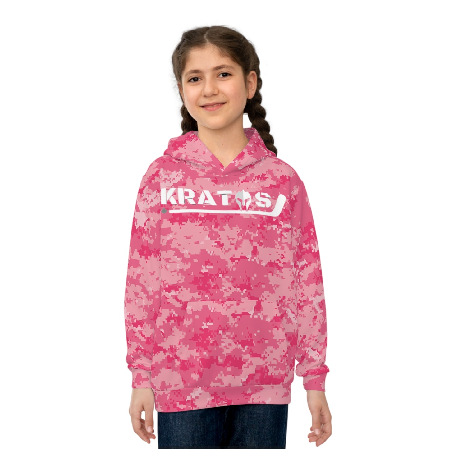 Kratos Hockey™ Children's Hoodie - Pink Camo