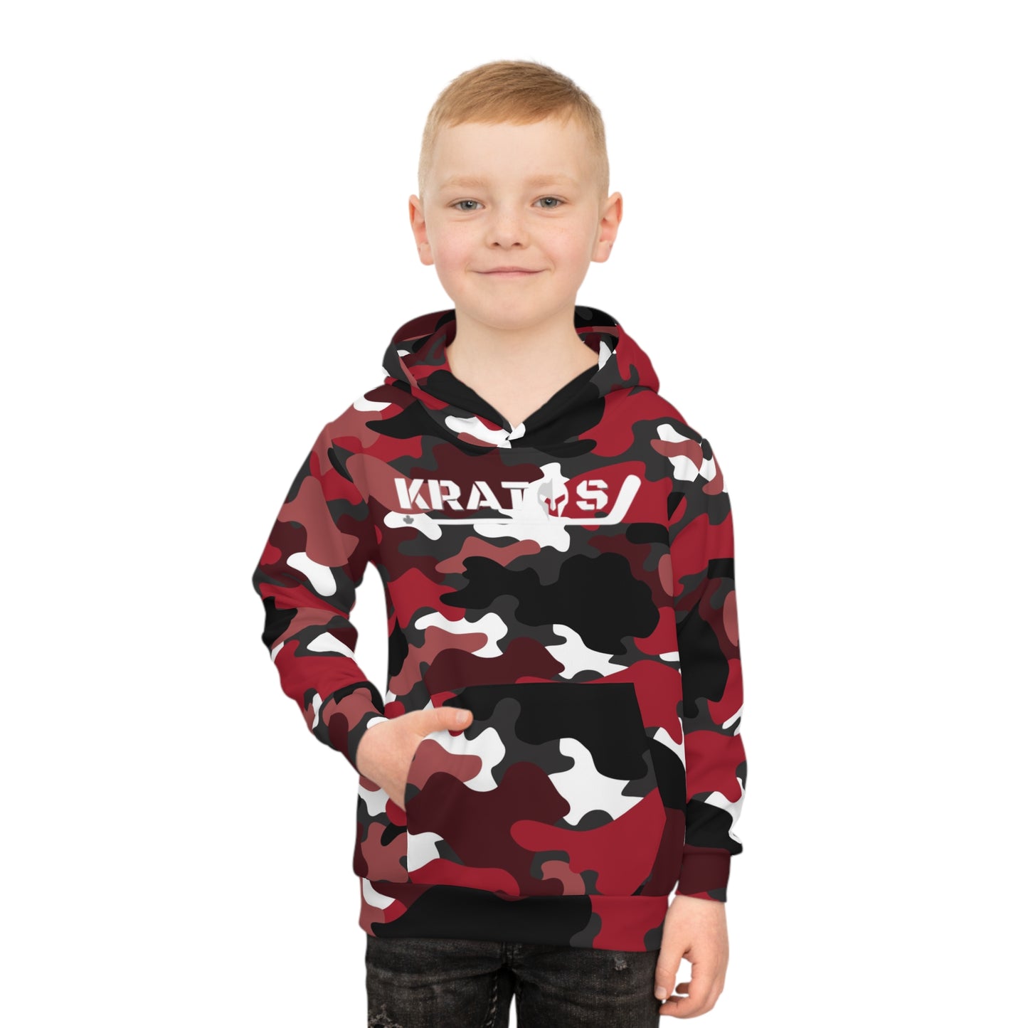 Kratos Hockey™ Children's Hoodie - Red Camo