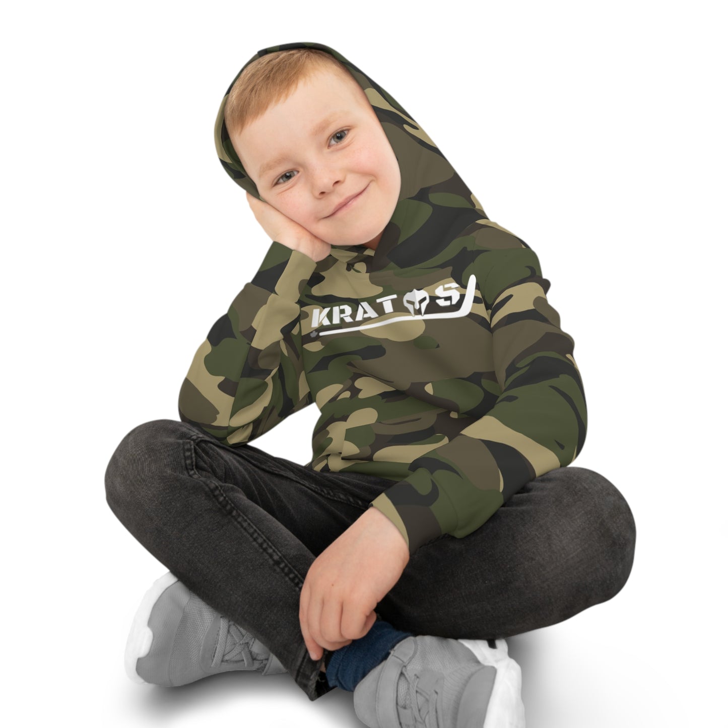 Kratos Hockey™ Children's Hoodie - Green Camo