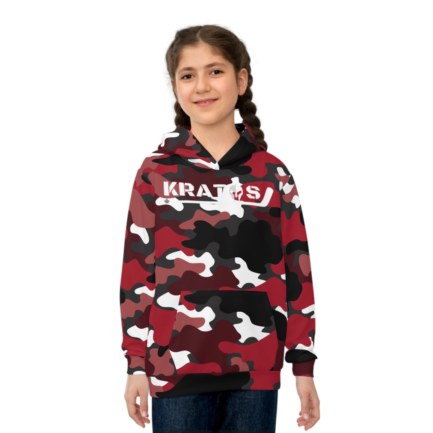 Kratos Hockey™ Children's Hoodie - Red Camo