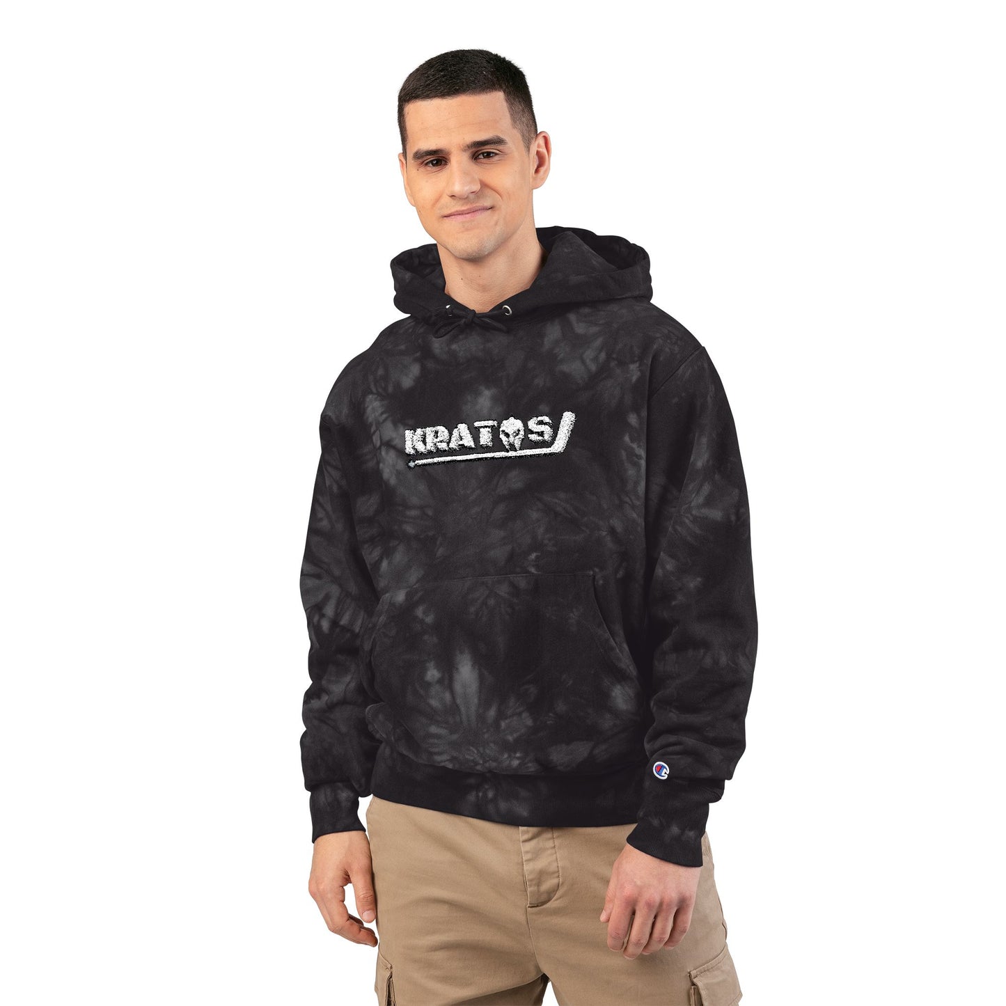 Kratos Hockey™ X Champion Embroidered Tie-Dye Hoodie