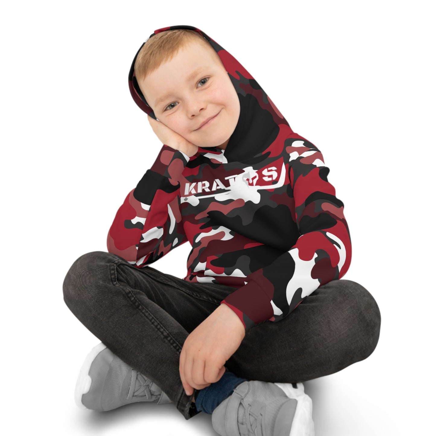 Kratos Hockey™ Children's Hoodie - Red Camo