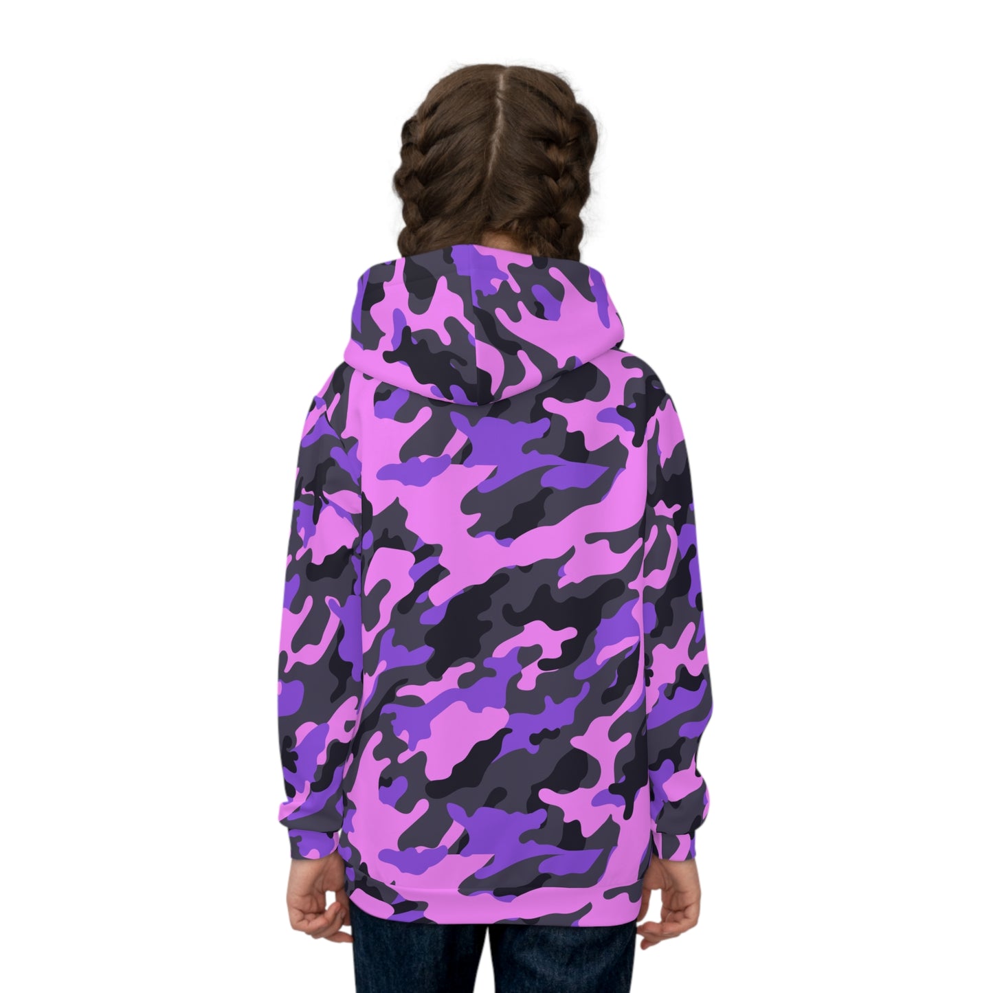 Kratos Hockey™ Children's Hoodie - Pink & Purple Camo