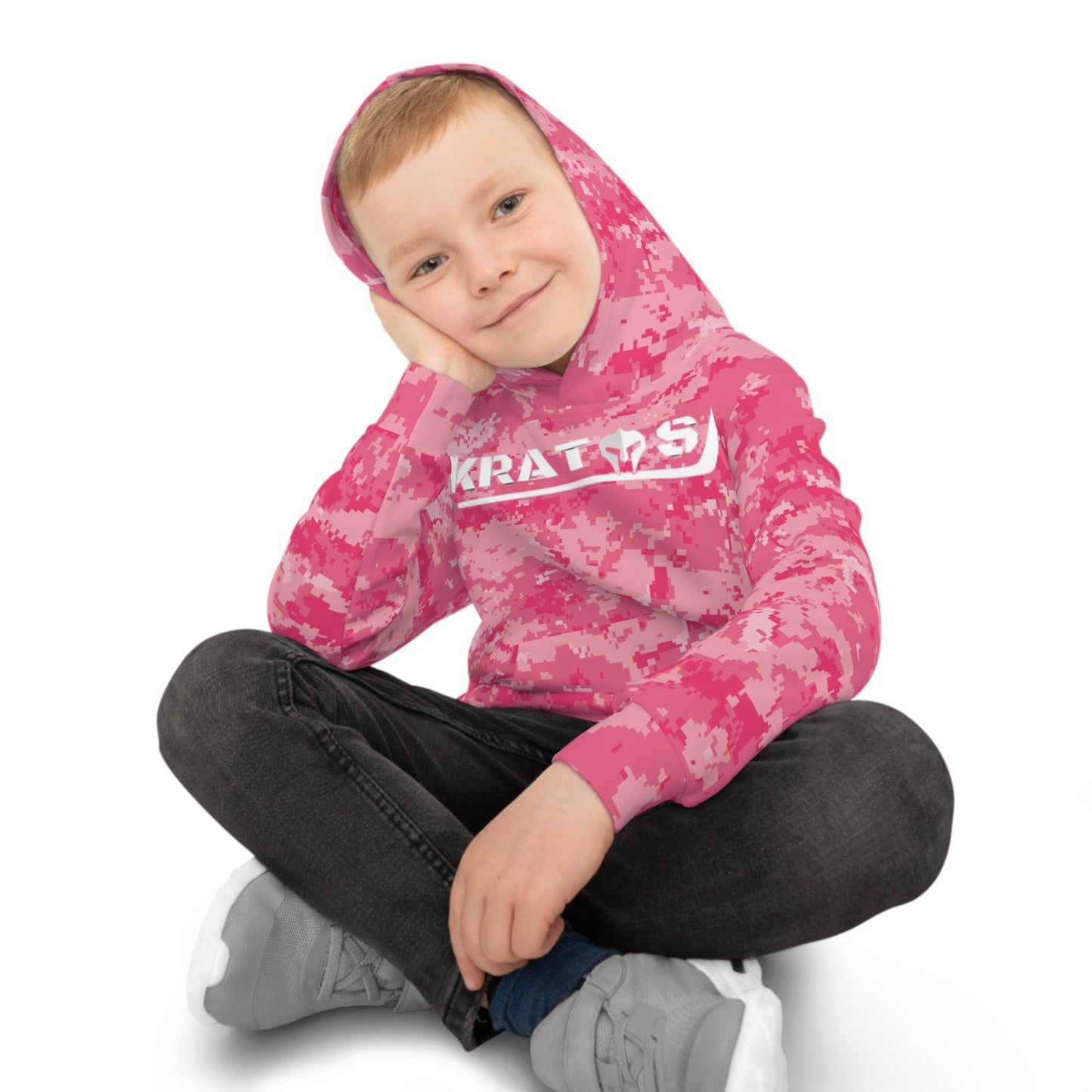Kratos Hockey™ Children's Hoodie - Pink Camo