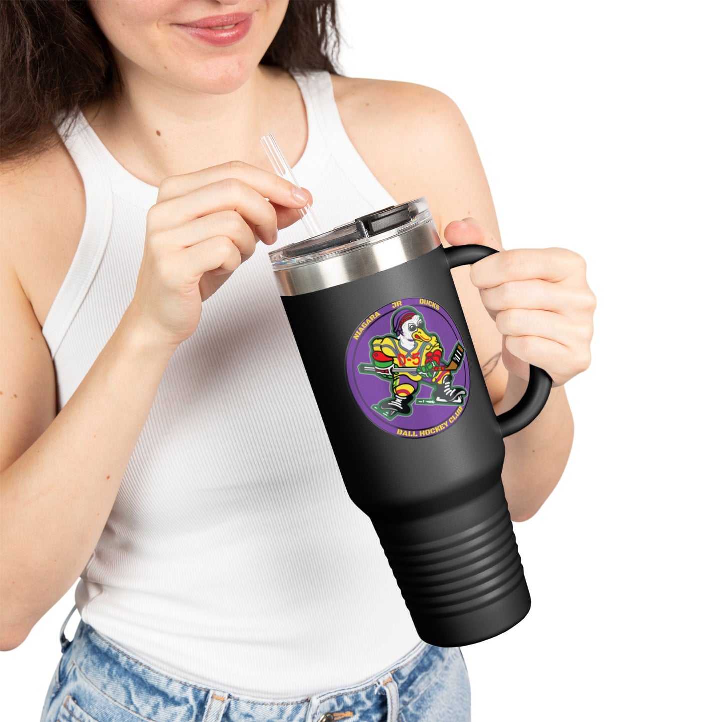 Kratos Hockey™ Niagara JR Ducks 40oz Insulated Travel Mug