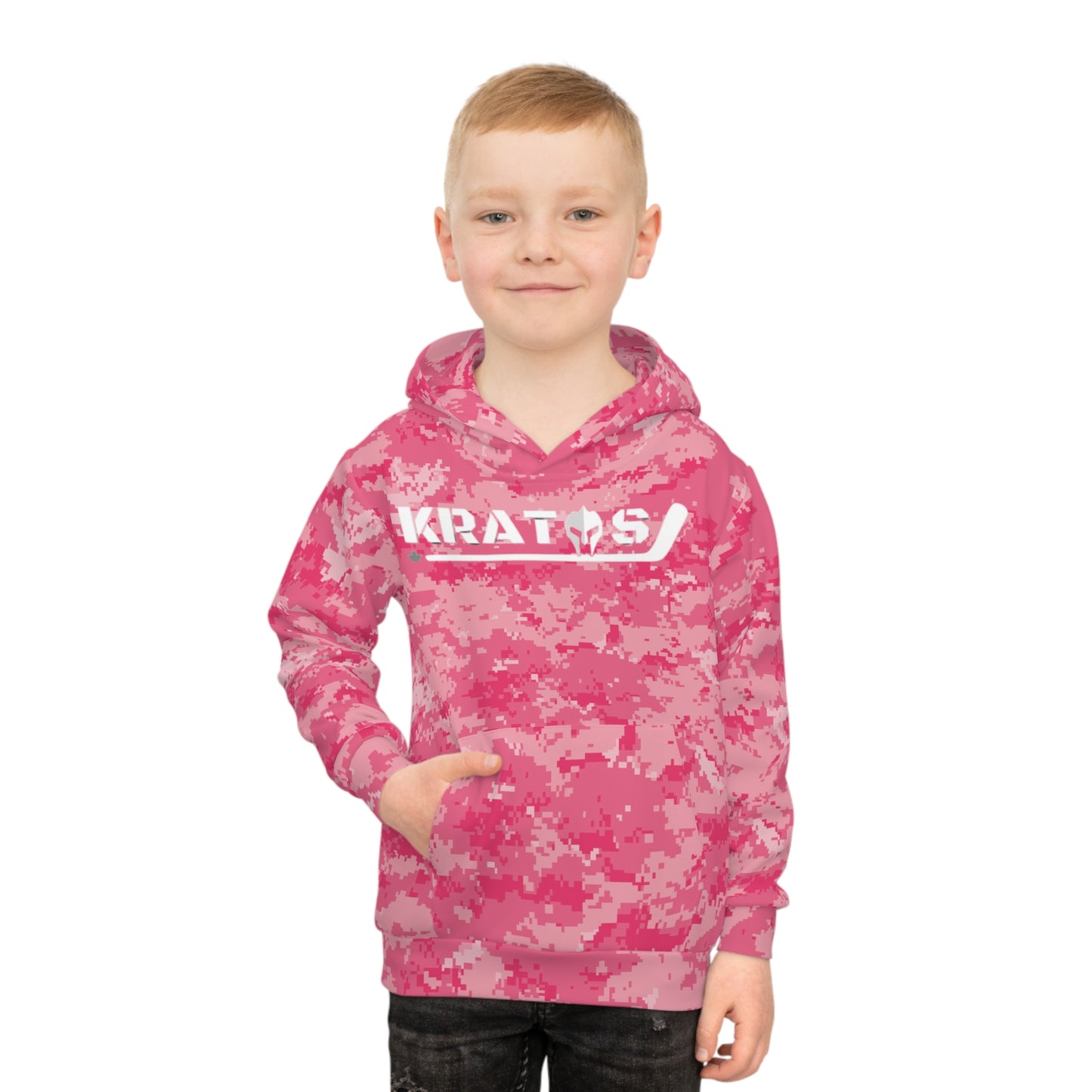 Kratos Hockey™ Children's Hoodie - Pink Camo