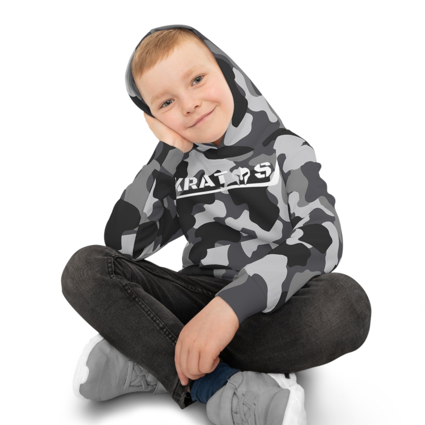 Kratos Hockey™ Children's Hoodie - Grey Camo