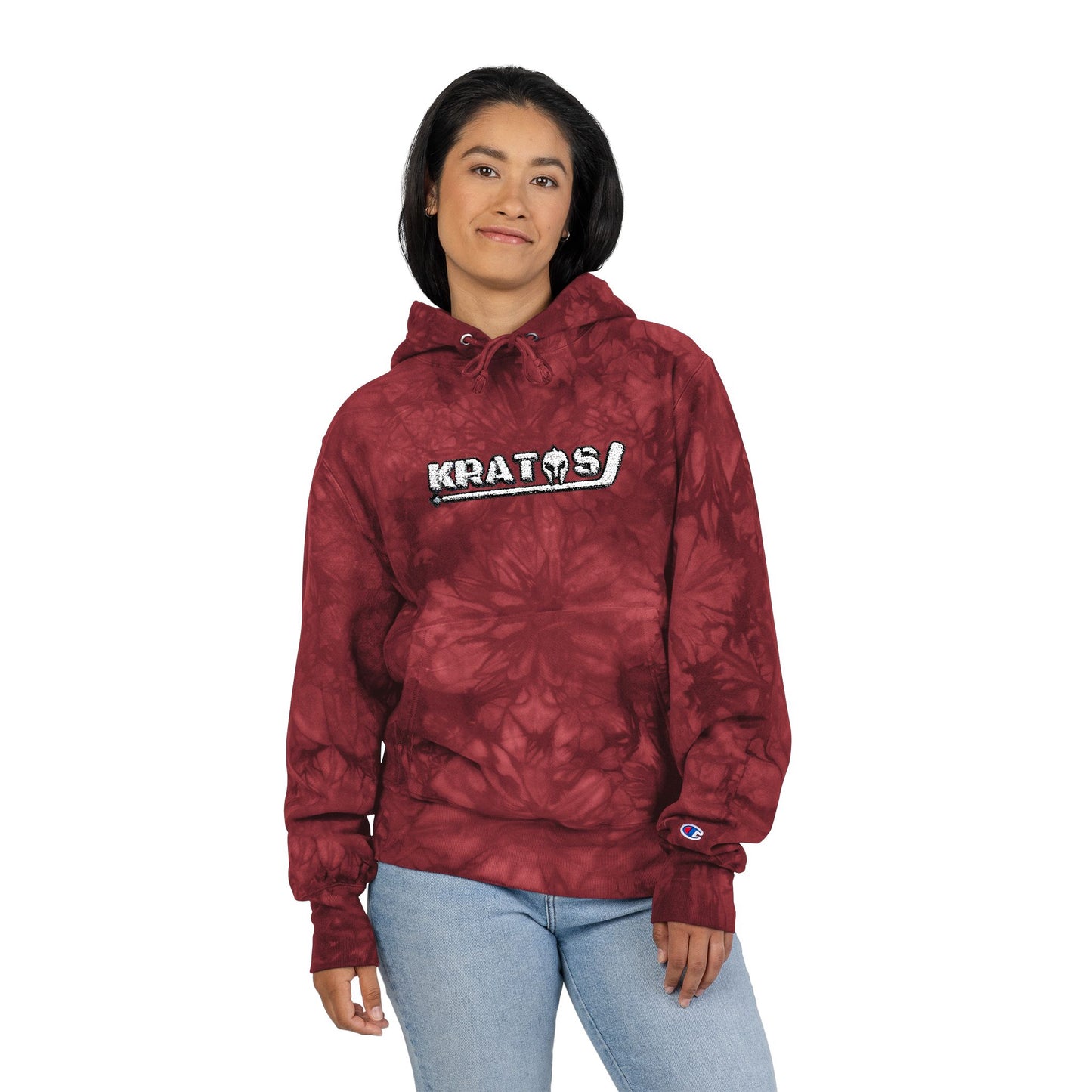Kratos Hockey™ X Champion Embroidered Tie-Dye Hoodie