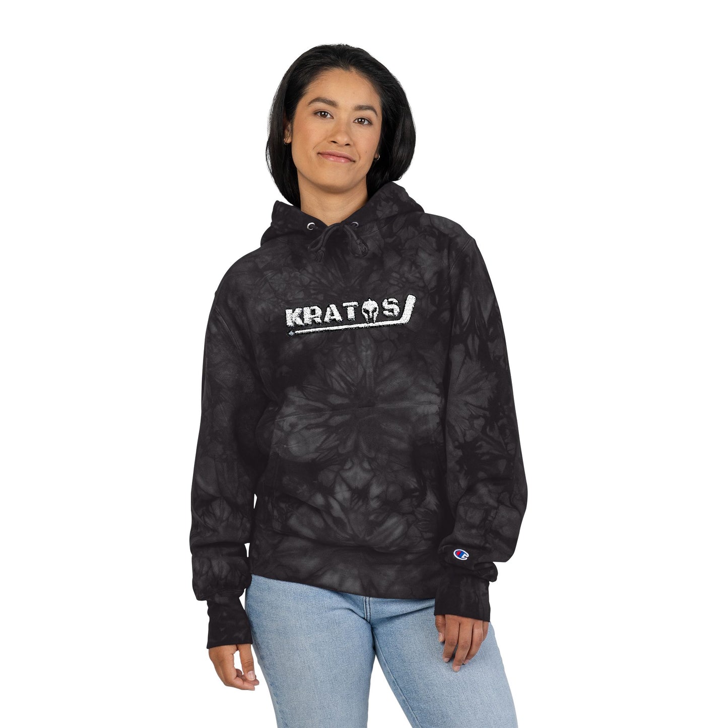 Kratos Hockey™ X Champion Embroidered Tie-Dye Hoodie