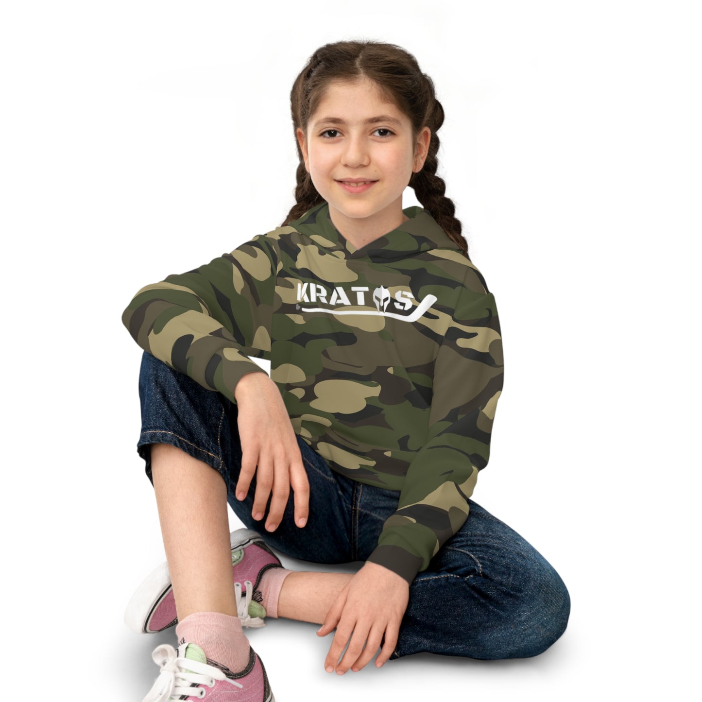 Kratos Hockey™ Children's Hoodie - Green Camo