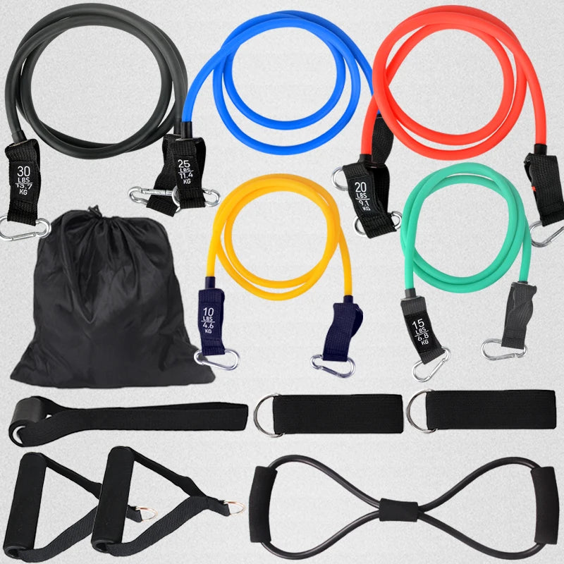 Kratos Hockey™ 12PCS Resistance Bands Set - 100-150 lbs