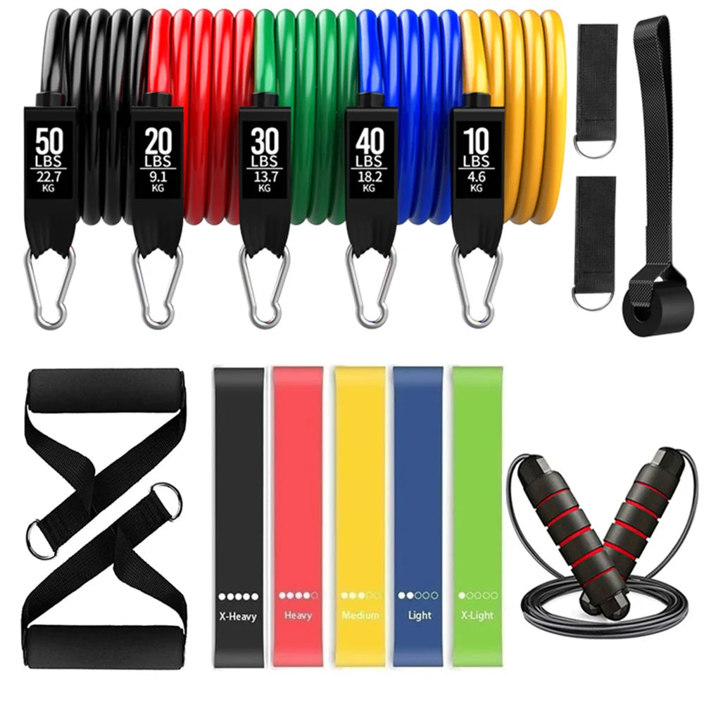 Kratos Hockey™ Fitness Exercises Resistance Bands Set - 150 - 360 lbs