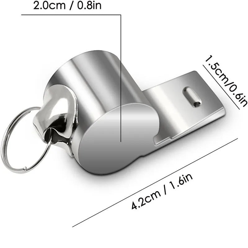 Kratos Hockey™ 5 Packs Stainless Steel Whistle Loud Metal Whistles with Lanyard