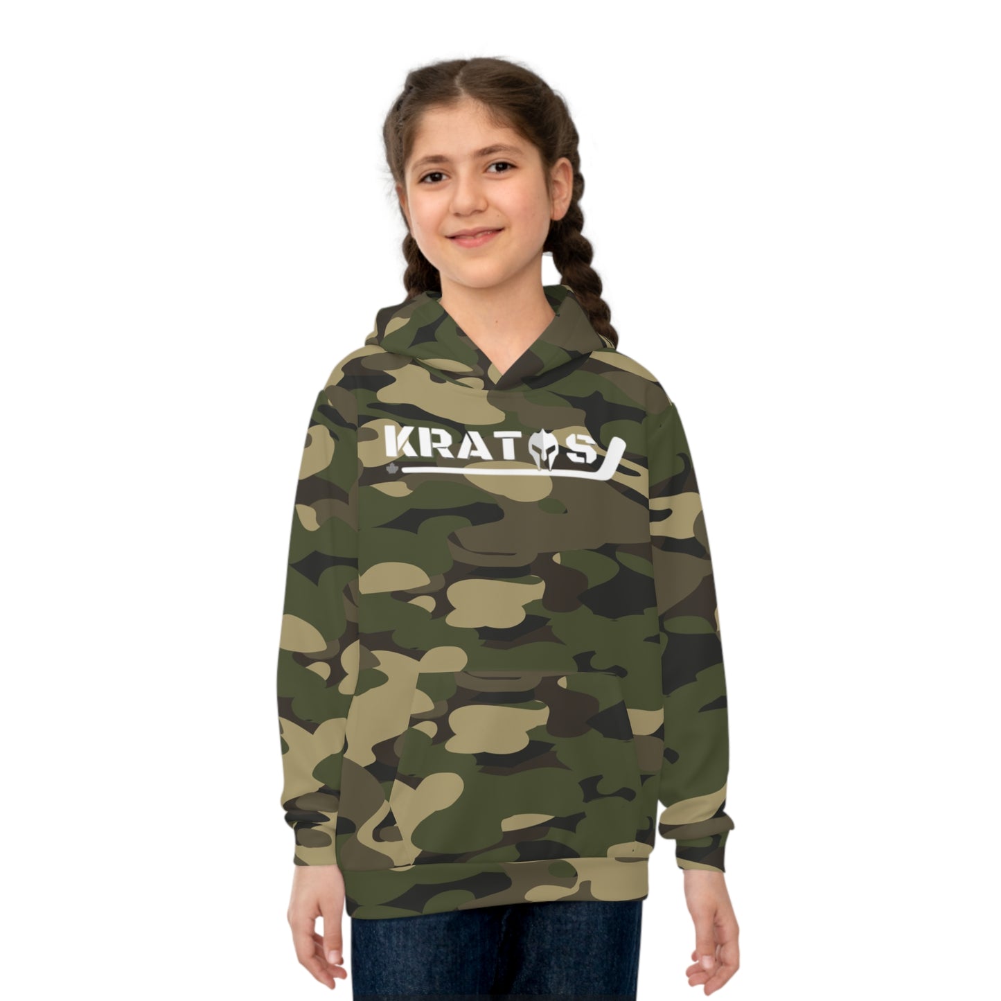 Kratos Hockey™ Children's Hoodie - Green Camo