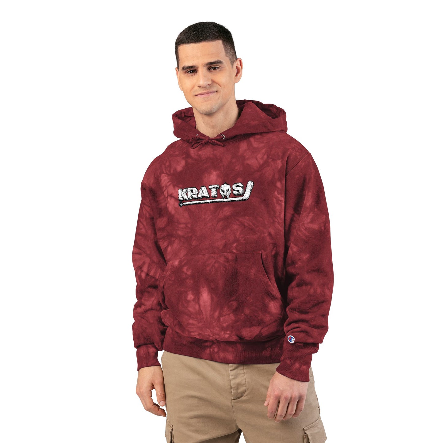 Kratos Hockey™ X Champion Embroidered Tie-Dye Hoodie