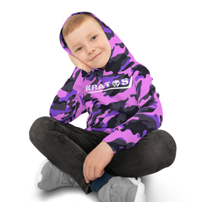 Kratos Hockey™ Children's Hoodie - Pink & Purple Camo