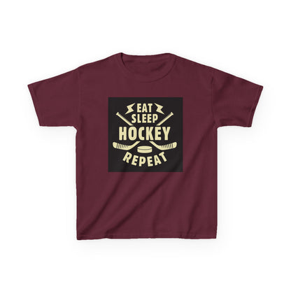 Kratos Hockey™ Kids Heavy T- 'Eat Sleep Hockey Repeat'