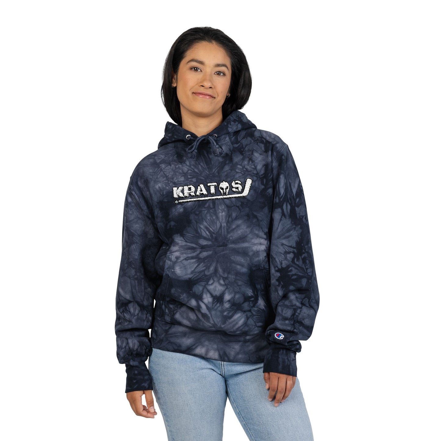 Kratos Hockey™ X Champion Embroidered Tie-Dye Hoodie
