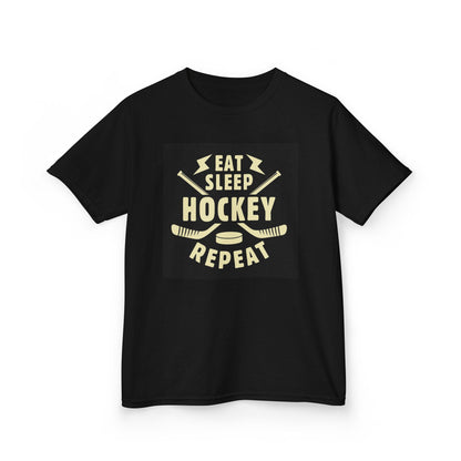 Kratos Hockey™ Kids Heavy T- 'Eat Sleep Hockey Repeat'