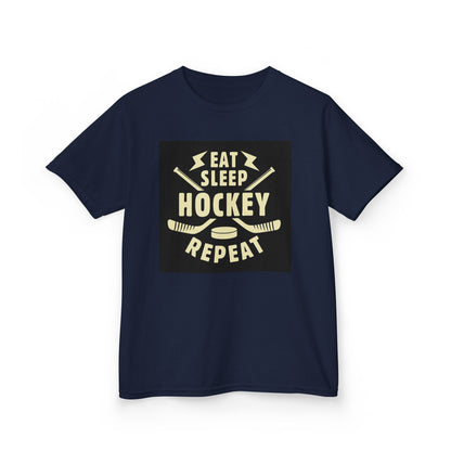 Kratos Hockey™ Kids Heavy T- 'Eat Sleep Hockey Repeat'