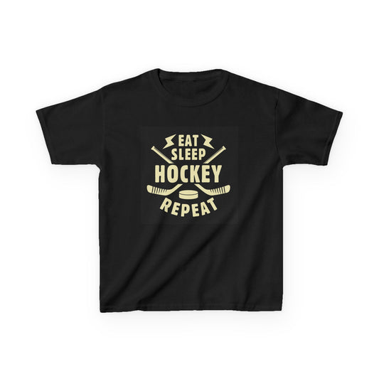 Kratos Hockey™ Kids Heavy T- 'Eat Sleep Hockey Repeat'