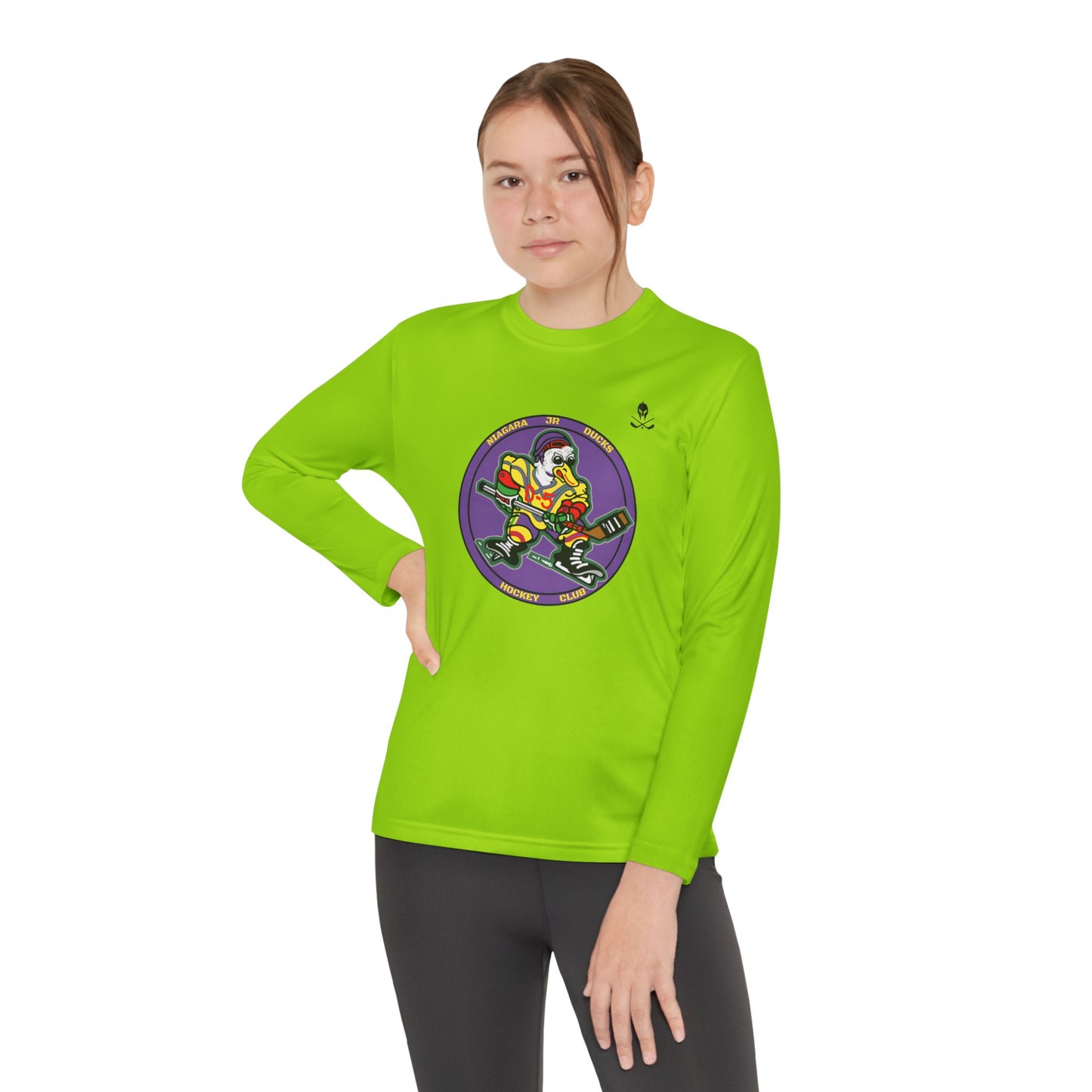 Kratos Hockey™ Niagara JR Ducks YTH Long Sleeve Dry-fit T