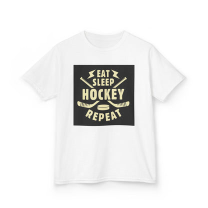 Kratos Hockey™ Kids Heavy T- 'Eat Sleep Hockey Repeat'