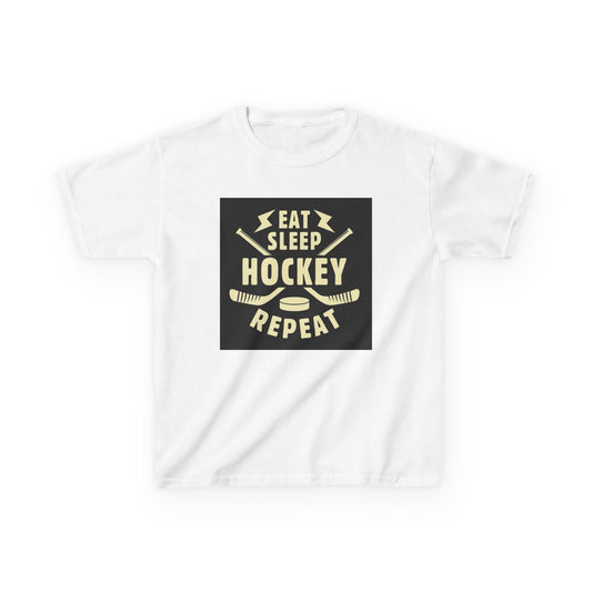 Kratos Hockey™ Kids Heavy T- 'Eat Sleep Hockey Repeat'