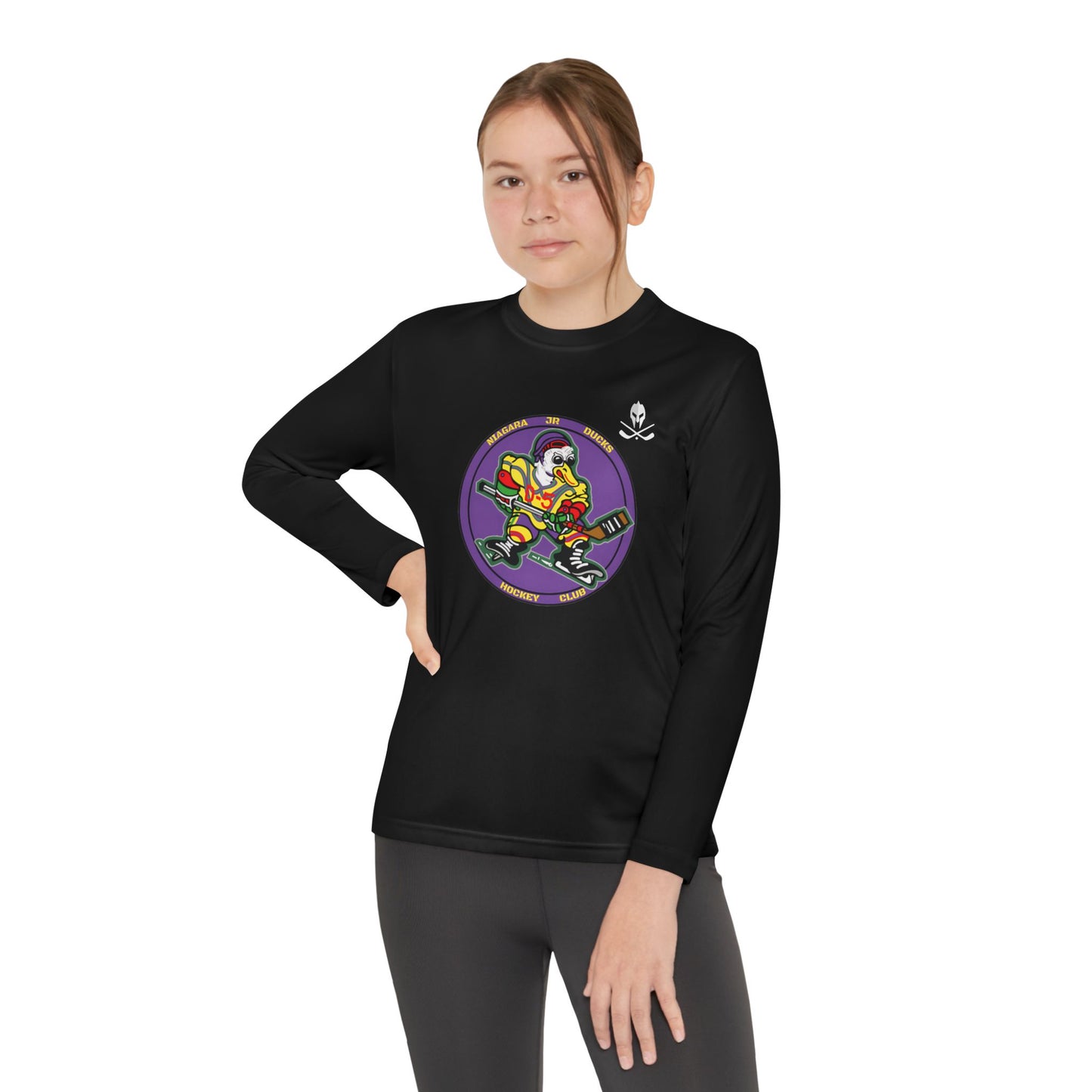 Kratos Hockey™ Niagara JR Ducks YTH Long Sleeve Dry-fit T