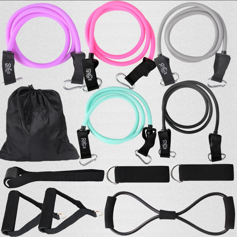 Kratos Hockey™ 12PCS Resistance Bands Set - 100-150 lbs