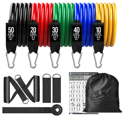 Kratos Hockey™ Fitness Exercises Resistance Bands Set - 150 - 360 lbs
