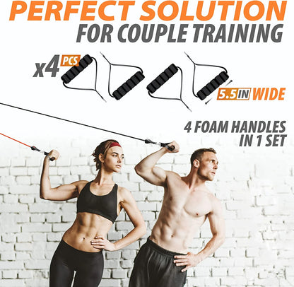 Kratos Hockey™ Fitness Exercises Resistance Bands Set - 150 - 360 lbs
