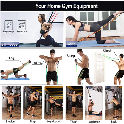 Kratos Hockey™ Fitness Exercises Resistance Bands Set - 150 - 360 lbs